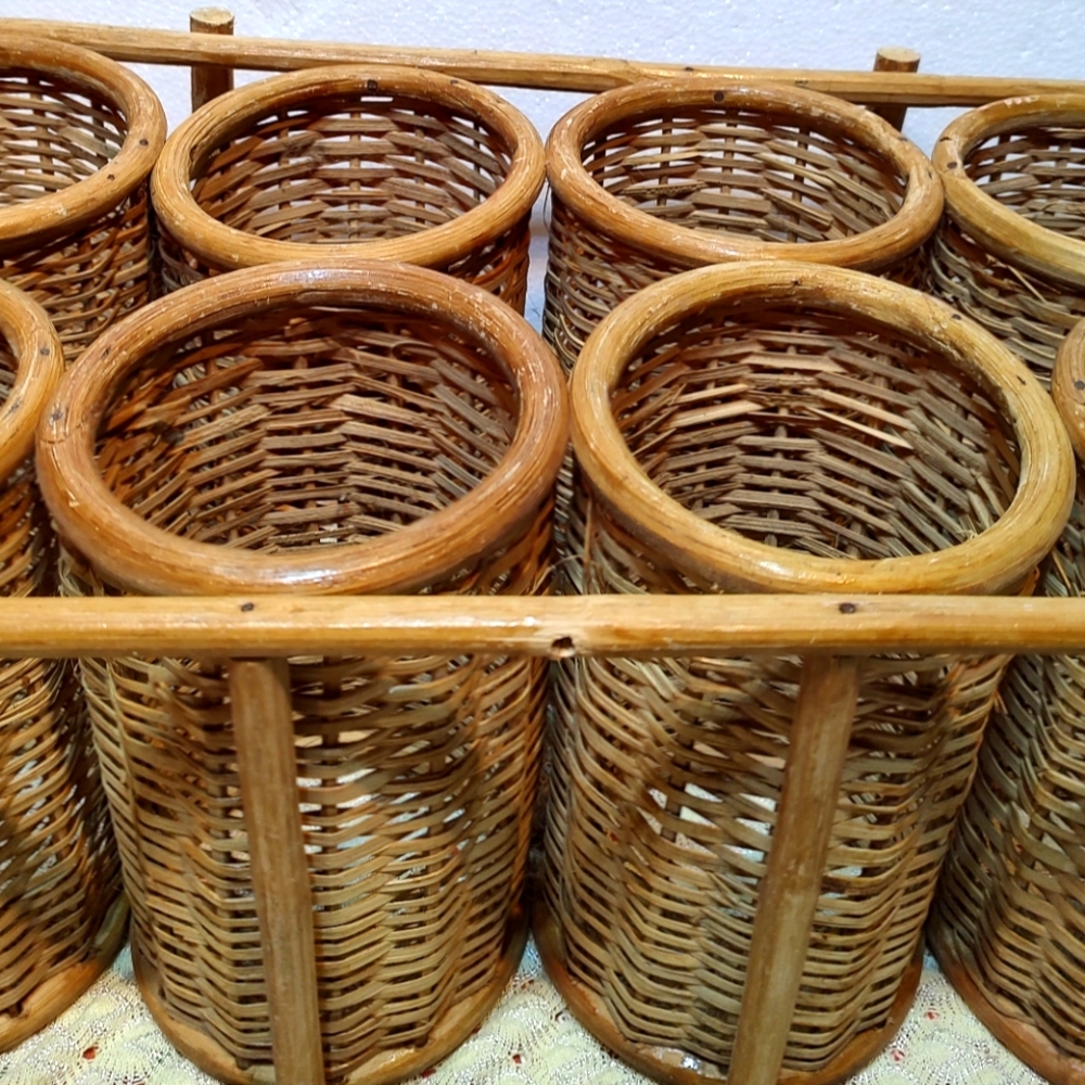 Bamboo table wine rack - Picture 6 of 10